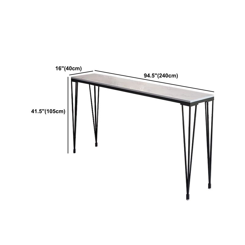Modern 1/7 Pieces Bar Table Set Rectangle Stone Counter Table with High Stools for Cafe Clearhalo 'Bar Furniture' 'furn' 'furn_home_bar_bar_sets' 'Furniture' 'Home Bars & Bar Sets' 'home_bar_bar_sets' 'Kitchen & Dining Furniture' 1200x1200_9c4096ae-4816-4cbd-abc3-d9c871c6ba2c