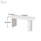Stone Top Table Contemporary Dining Table with Sled Base in White Clearhalo 'Dining Tables & Seating' 'Dining Tables' 'dining_table' 'Furniture' 'furniture_dining_table' 'Kitchen & Dining Furniture' 'kitchen' 'kitchen_dining_table' 1200x1200_9c40bc7f-2624-43af-95bd-8832841ba491
