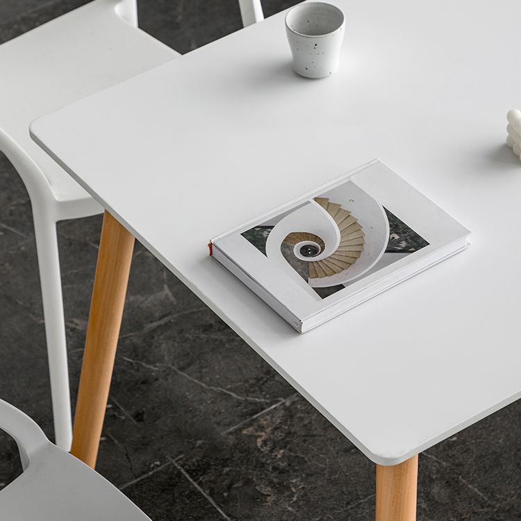 Industrial Style Dining Table MDF 4 Legs Dining Site Table for Dining Room Clearhalo ' dining_table' 'Dining Tables & Seating' 'Dining Tables' 'furn' 'furn_dining_table' 'Furniture' 'furniture_dining_table' 'Kitchen & Dining Furniture' 'kitchen&dining_furn' 'kitchen' 'kitchen_dining_table' 1200x1200_9c41fc2f-4e3f-4573-8c6e-5e10e683aded