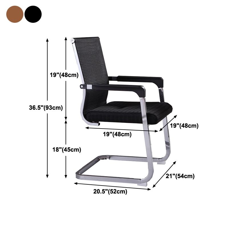 Medium/High Back Office Chair Fixed Armchair with Fabric Sponge Cushion Clearhalo 'furn' 'furn_office_chair' 'Furniture' 'Office Chairs' 'Office Furniture' 'office_chair' 1200x1200_9c42017c-f3ce-493d-a50d-8b5c79633a7b