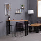 Modern Bar-height Table with Black Base 41.3-inch Height Table for Patio Use Clearhalo 'Bar Furniture' 'Bar Tables' 'bar_tables' 'furn' 'furn_bar_tables' 'Furniture' 'Kitchen & Dining Furniture' 1200x1200_9c443b06-7901-4672-9f17-df918530c112