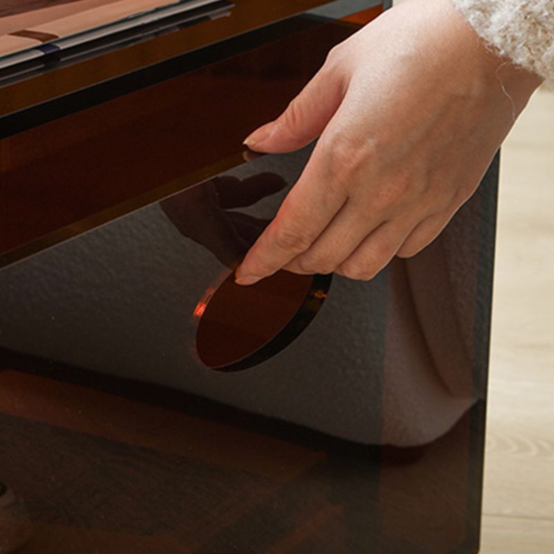 Tavolo d'angolo contemporaneo da 12 "tavolo acrilico con archiviazione