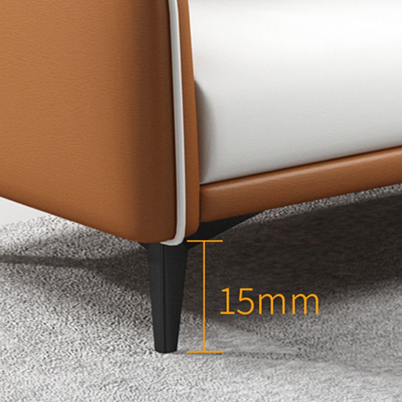 29,52 "W divano a smoking del braccio in finta pelle standard contemporanea