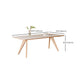 Medieval Modern Stone Dining Table 4 Ash Legs Table for Dining Room Clearhalo 'Dining Tables & Seating' 'Dining Tables' 'dining_table' 'furn' 'furn_dining_table' 'Furniture' 'Kitchen & Dining Furniture' 1200x1200_9c46b289-2430-4120-a8ba-5618b4a82a8e
