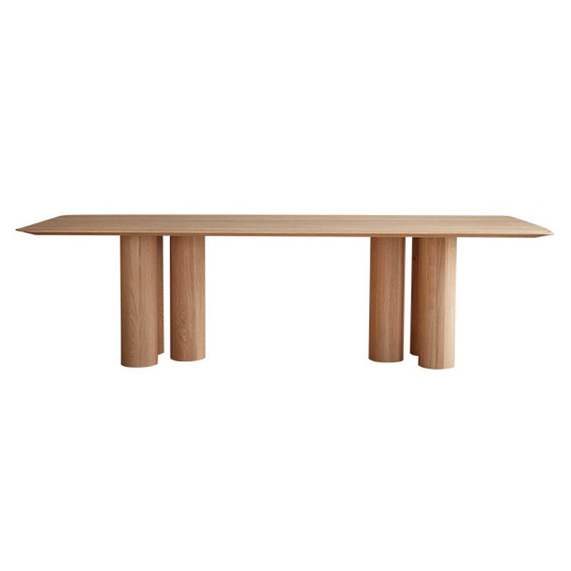 Rectangle Simplicity Dining Table Solid Wood Fixed Table for Kitchen Clearhalo ' dining_table' 'Dining Tables & Seating' 'Dining Tables' 'furn' 'furn_dining_table' 'Furniture' 'furniture_dining_table' 'Kitchen & Dining Furniture' 'kitchen&dining_furn' 'kitchen' 'kitchen_dining_table' 1200x1200_9c4842ec-7d1c-4295-8516-e6d005a0aefd