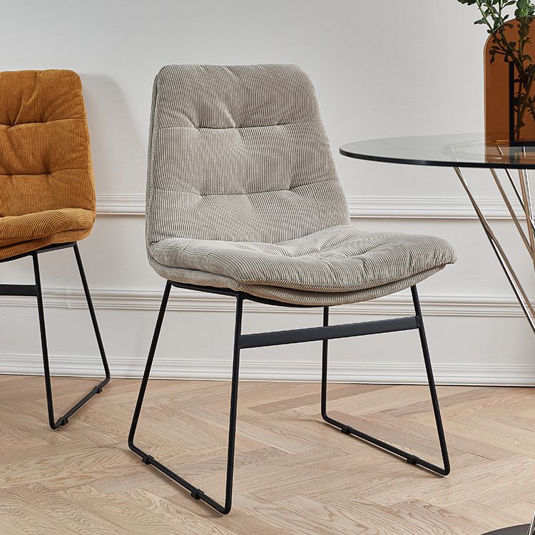 Contemporary Style Metal Dining Chair Dining Side Arm Chair for Kitchen Clearhalo ' kitchen&dining_furn' 'Dining Chairs' 'Dining Tables & Seating' 'dining_chair' 'furn' 'furn_dining_chair' 'Furniture' 'furniture_dining_chair' 'Kitchen & Dining Furniture' 'kitchen' 1200x1200_9c4a8084-be05-408b-9aa1-eaf11e287988