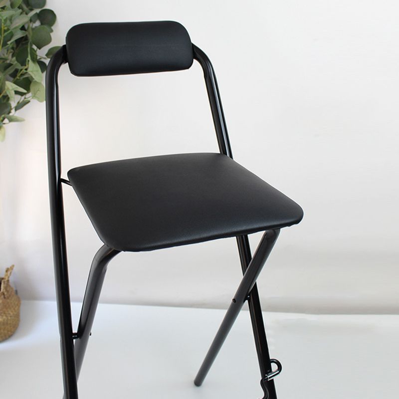Contemporary Dining Stools Folding Bar Stools with Metal Base Clearhalo 'Bar Furniture' 'Bar Stools' 'bar_stools' 'furn' 'furn_bar_stools' 'Furniture' 'Kitchen & Dining Furniture' 1200x1200_9c4d1209-6e9e-4430-8327-85dd08355fad