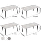 Contemporary Rectangle Shape Sintered Stone Dining Table Kitchen Dining Table with 4 Legs Base Clearhalo ' dining_table' 'Dining Tables & Seating' 'Dining Tables' 'Furniture' 'furniture_dining_table' 'Kitchen & Dining Furniture' 'kitchen&dining_furn' 'kitchen' 'kitchen_dining_table' 1200x1200_9c4d75b6-fcad-4fb5-8b45-6679f9492fdc