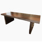 Glam Wooden Dining Rectangle Table with Wooden Legs for Kitchen