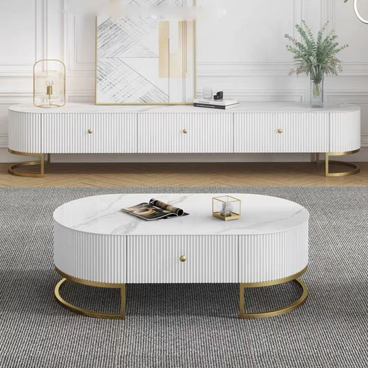 Sinterizzato in pietra per la casa TV TV Luxury chiuso con cassetti