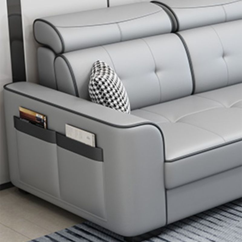 106.3"L x 57.09"W x 35.43"H Fabric Adjustable High Back Sectionals Sofa with Storage Clearhalo 'furn' 'furn_sectionals' 'Furniture' 'furniture_sectionals' 'kitchen' 'kitchen_sectionals' 'Living Room Furniture' 'Sectionals' 1200x1200_9c5314c8-520a-40dd-ad36-8008c6edecd0