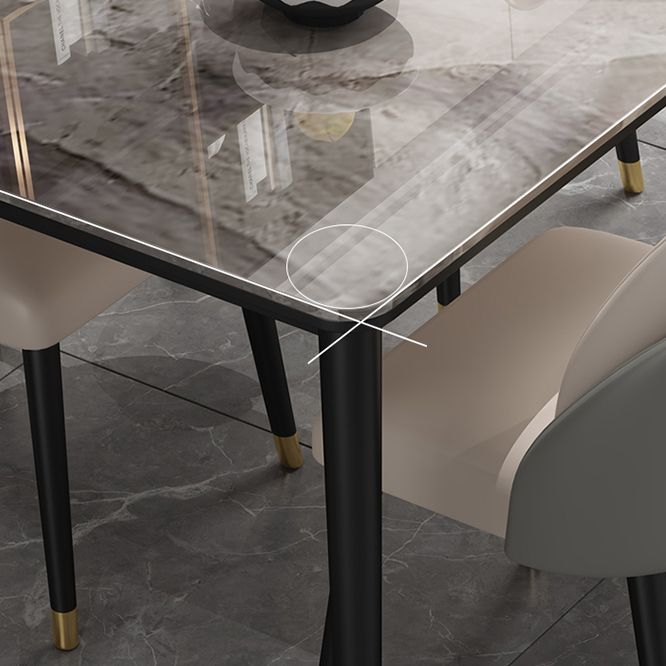 Minimalist 1/2/5/7 Pieces Furniture Stone Rectangle Dining Table Set for Home Clearhalo 'Dining Room Sets' 'Dining Tables & Seating' 'dining_room_set' 'furn' 'furn_dining_room_set' 'Furniture' 'Kitchen & Dining Furniture' 1200x1200_9c5340db-8356-4827-91e6-40c8f72ba530