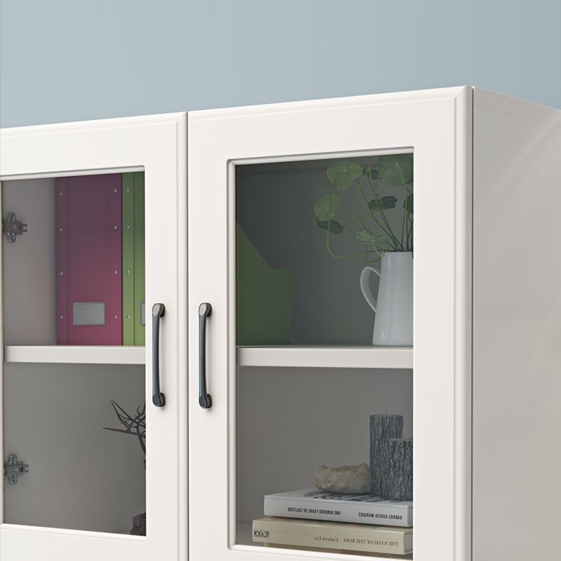 Estantería de madera de ingeniería blanca estantería vertical para oficina