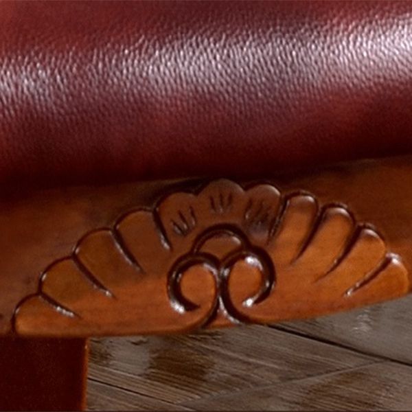 Victorian Leather Armless Dining Chairs Upholstered Side Chairs (Set of 2) Clearhalo ' kitchen&dining_furn' 'Dining Chairs' 'Dining Tables & Seating' 'dining_chair' 'furn' 'furn_dining_chair' 'Furniture' 'furniture_dining_chair' 'Kitchen & Dining Furniture' 'kitchen' 1200x1200_9c5446ed-30d3-4dd1-b2fb-04dc60c1ddc7