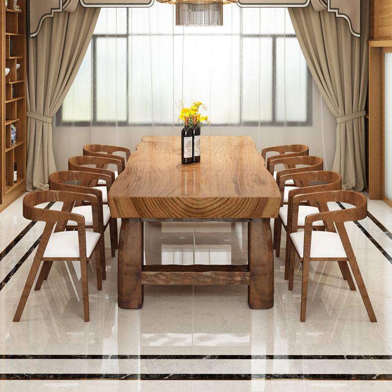 Simple Solid Wood Brown Dining Table Rectangle Shape Standard Dining Table for Kitchen Clearhalo ' dining_table' 'Dining Tables & Seating' 'Dining Tables' 'furn' 'furn_dining_table' 'Furniture' 'furniture_dining_table' 'Kitchen & Dining Furniture' 'kitchen&dining_furn' 'kitchen' 'kitchen_dining_table' 1200x1200_9c547f98-921a-4aa4-8679-ce17a67a8eb9