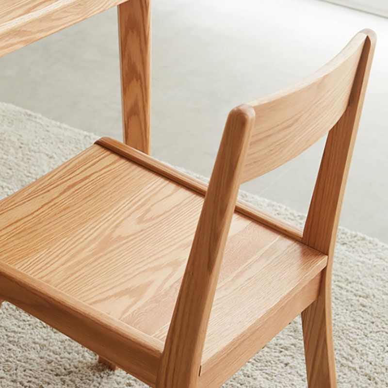 Contemporary Style Open Back Chair Dining Armless Chair with Wooden Legs for Kitchen Clearhalo ' kitchen&dining_furn' 'Dining Chairs' 'Dining Tables & Seating' 'dining_chair' 'furn' 'furn_dining_chair' 'Furniture' 'furniture_dining_chair' 'Kitchen & Dining Furniture' 'kitchen' 1200x1200_9c558222-3fe4-41b8-9933-2b40f2ffb795