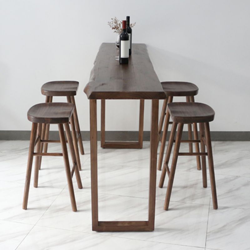 Armless Counter Height Stools Solid Wood Counter and Bar Stool Clearhalo 'Bar Furniture' 'Bar Stools' 'bar_stools' 'furn' 'furn_bar_stools' 'Furniture' 'Kitchen & Dining Furniture' 1200x1200_9c56172d-d6a7-4839-aa3c-3ef65cd00080