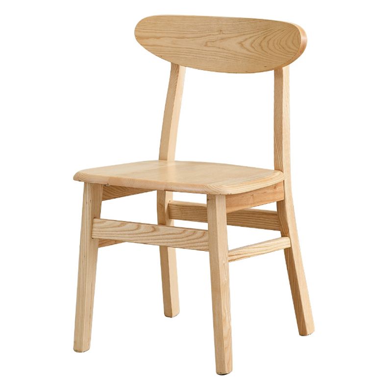 Sedia da pranzo aperta posteriore sedia da pranzo in legno massimo contemporaneo