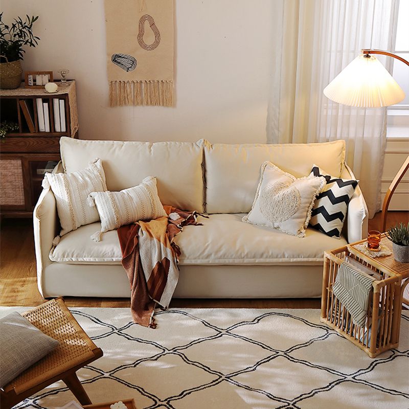 Loose Back Linen Square Arm Sofa with Slipcovered for Apartment and Living Room Clearhalo 'furn' 'furn_sofas' 'Furniture' 'furniture_sofas' 'kitchen' 'kitchen_sofas' 'Living Room Furniture' 'Sofa' 'sofas' 1200x1200_9c571870-8b9b-4138-9786-1d8dcc89d3b1