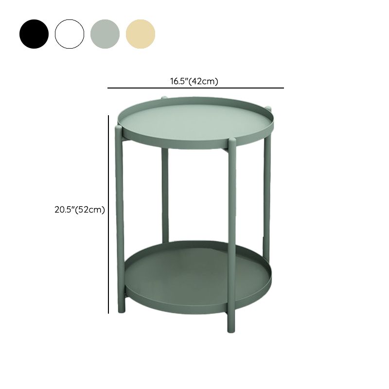 Modern Accent Table Nightstand Metal Antique Finish Night Table Clearhalo 'Bedroom Furniture' 'furn' 'furn_night_stand' 'Furniture' 'night_stand' 'Nightstands' 1200x1200_9c586568-fe24-41fd-8b8a-902ac78da8ff