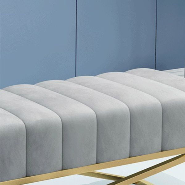 14.96 Inch H Glam Seating Bench Foam Cushioned Bench for Bedroom Clearhalo 'Benches' 'Chairs & Seating' 'furn' 'furn_benches' 'Furniture' 'Living Room Furniture' 1200x1200_9c587a44-b11a-43c2-ba63-4b21a9229e39