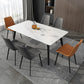 Industrial Sintered Stone Table 4 Legs Black Carbon Steel Base Rectangle Table for Home Clearhalo ' dining_table' 'Dining Tables & Seating' 'Dining Tables' 'furn' 'furn_dining_table' 'Furniture' 'furniture_dining_table' 'Kitchen & Dining Furniture' 'kitchen&dining_furn' 'kitchen' 'kitchen_dining_table' 1200x1200_9c5892cf-8336-4005-9c41-9f0686a1e822