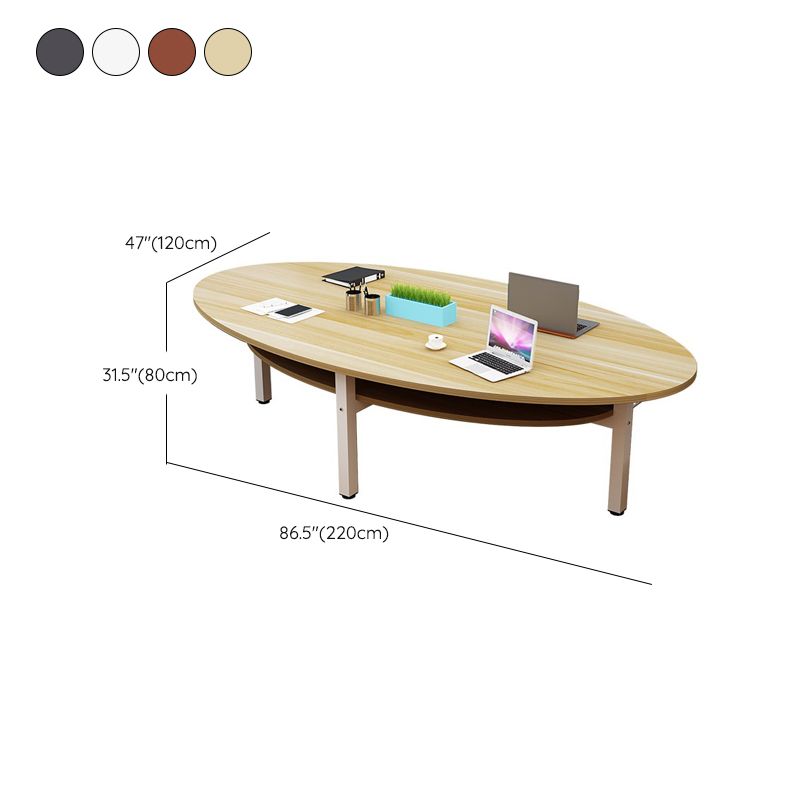 Manufactured Wood Office Desk Contemporary Oval Writing Desk Clearhalo 'furn' 'furn_office_desk' 'Furniture' 'Office Desks' 'Office Furniture' 'office_desk' 1200x1200_9c58d213-e516-4ffc-864e-9c109e2286ef