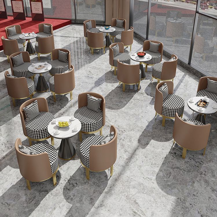 Table traditionnelle de luxe rond de luxe rond table en pierre pour la cuisine