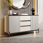 Glam Style Credenza Stone Buffet Stand with Cabinets and Drawers Clearhalo 'buffet_sideboard' 'Buffets & Sideboards' 'furn' 'furn_buffet_sideboard' 'Furniture' 'Kitchen & Dining Furniture' 1200x1200_9c5f1679-102f-402a-8a82-8201338f3411