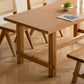 Contemporary Rectangular Solid Wood Tabletop Dining Table with Trestle Clearhalo 'Dining Tables & Seating' 'Dining Tables' 'dining_table' 'furn' 'furn_dining_table' 'Furniture' 'Kitchen & Dining Furniture' 1200x1200_9c5f3c32-71ef-40bf-a29d-9e238cf1c52d