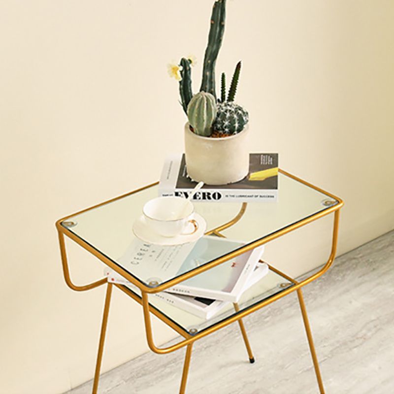 Armoire de chevet en métal de lit contemporain pour chambre à coucher