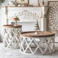 Drum Shaped Coffee Table French Country Distressed Wood Cocktail Table Clearhalo 'Coffee & Accent Tables' 'Coffee Tables' 'coffee_tables' 'furn' 'furn_coffee_tables' 'Furniture' 'Living Room Furniture' 1200x1200_9c604fbf-dfd4-4d7f-ba70-28df30e2a522