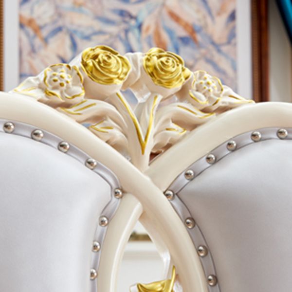 Victorian Style Solid Wood Dining Room Chair Armless Open Back Dining Side Chair for Home Use Clearhalo ' kitchen&dining_furn' 'Dining Chairs' 'Dining Tables & Seating' 'dining_chair' 'furn' 'furn_dining_chair' 'Furniture' 'furniture_dining_chair' 'Kitchen & Dining Furniture' 'kitchen' 1200x1200_9c60bac6-fd35-4350-98e5-048c4f31dd34