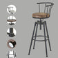 Industrial Upholstered Swivel Adjustable Height Stool 35.43'' Home Bar Stool Clearhalo 'Bar Furniture' 'Bar Stools' 'bar_stools' 'furniture_bar_stools' 'Kitchen & Dining Furniture' 'kitchen&dining_furn' 'kitchen' 'kitchen_furn' Furniture' 1200x1200_9c6181b3-1723-46b6-953f-262b327ed93c