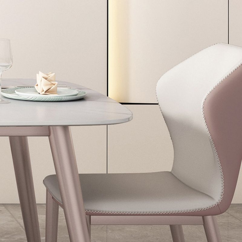 Table en métal de 4 pieds violet