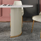 Oval Sintered Stone White Table Luxury Double Pedestal Table for Dining Room Clearhalo ' dining_table' 'Dining Tables & Seating' 'Dining Tables' 'furn' 'furn_dining_table' 'Furniture' 'furniture_dining_table' 'Kitchen & Dining Furniture' 'kitchen&dining_furn' 'kitchen' 'kitchen_dining_table' 1200x1200_9c629f0d-4626-4567-8014-89b88ff76789