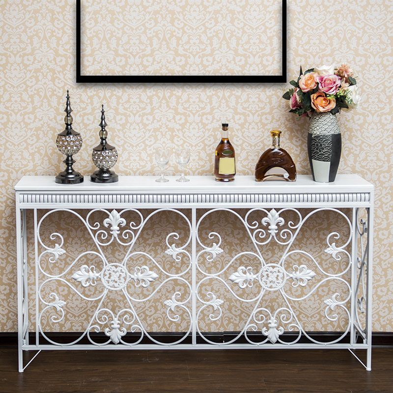 Table de la console de la console de pays française table de canapé de console finition antique