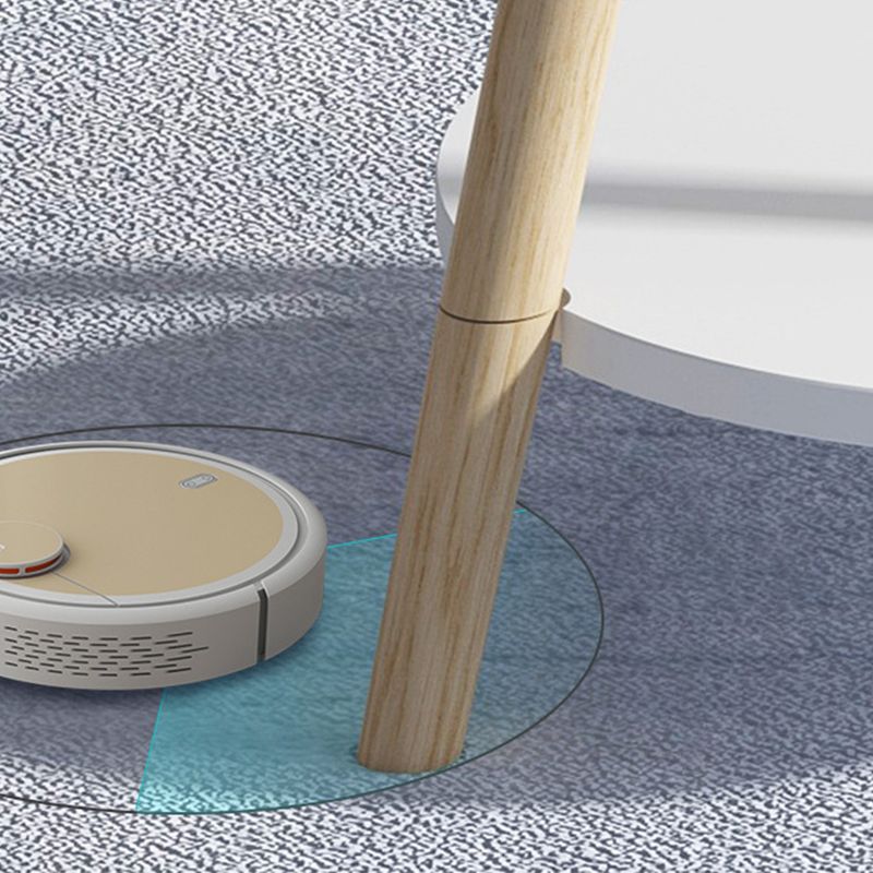 Skandinavischer runder Endtisch Holzstativsofa Beispeicher mit Lagerung