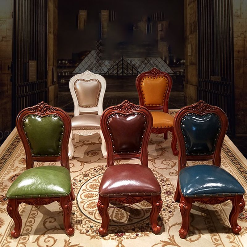 Traditional Style Dining Chair Kitchen Armless Side Chairs with Wooden Legs Clearhalo ' kitchen&dining_furn' 'Dining Chairs' 'Dining Tables & Seating' 'dining_chair' 'furn' 'furn_dining_chair' 'Furniture' 'furniture_dining_chair' 'Kitchen & Dining Furniture' 'kitchen' 1200x1200_9c6701e8-c42d-48df-97e4-e6de45db4da2