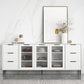 Living Room 32-inch Height Sideboard Contemporary Style Artificial Wood Cupboard Clearhalo 'buffet_sideboard' 'Buffets & Sideboards' 'furn' 'furn_buffet_sideboard' 'Furniture' 'furniture_buffet_sideboard' 'Kitchen & Dining Furniture' 1200x1200_9c68b938-63cf-4790-b5e6-9be50caf8d24