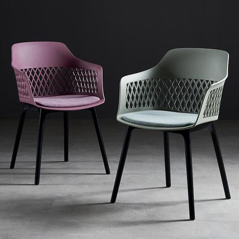 Contemporary Metal Indoor-Outdoor Room Armchair Open Back Chair Clearhalo ' kitchen&dining_furn' 'Dining Chairs' 'Dining Tables & Seating' 'dining_chair' 'furn' 'furn_dining_chair' 'Furniture' 'furniture_dining_chair' 'Kitchen & Dining Furniture' 'kitchen' 1200x1200_9c6aeb3c-ef84-497a-b9e0-571515dd243f