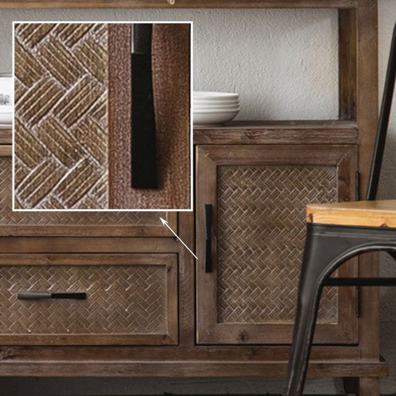 Cassa di stoccaggio tradizionale americano in difficoltà in legno.