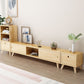 TV-Medienkonsole aus massivem Holz. Moderne Medienkonsole für das Wohnzimmer