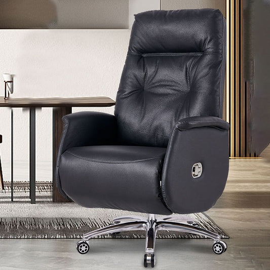 Silla de oficina sin brazo moderna cuero de cuero ajustable altura del asiento ergonómico silla de escritorio