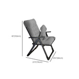 Polyester Blend Standard Recliner met getufte achterste maniaal-push back-recliner