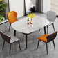 Modern Style Sintered Stone Dining Table Rectangle Table with Black Legs for Home Clearhalo ' dining_table' 'Dining Tables & Seating' 'Dining Tables' 'furn' 'furn_dining_table' 'Furniture' 'furniture_dining_table' 'Kitchen & Dining Furniture' 'kitchen&dining_furn' 'kitchen' 'kitchen_dining_table' 1200x1200_9c6fb93d-ff5a-4f11-bc53-4a85a472bf5d