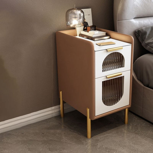 Zeitgenössischer Nachttisch mit 2 Schubladen 16 "Weitmaser Holz Nachttischschrank