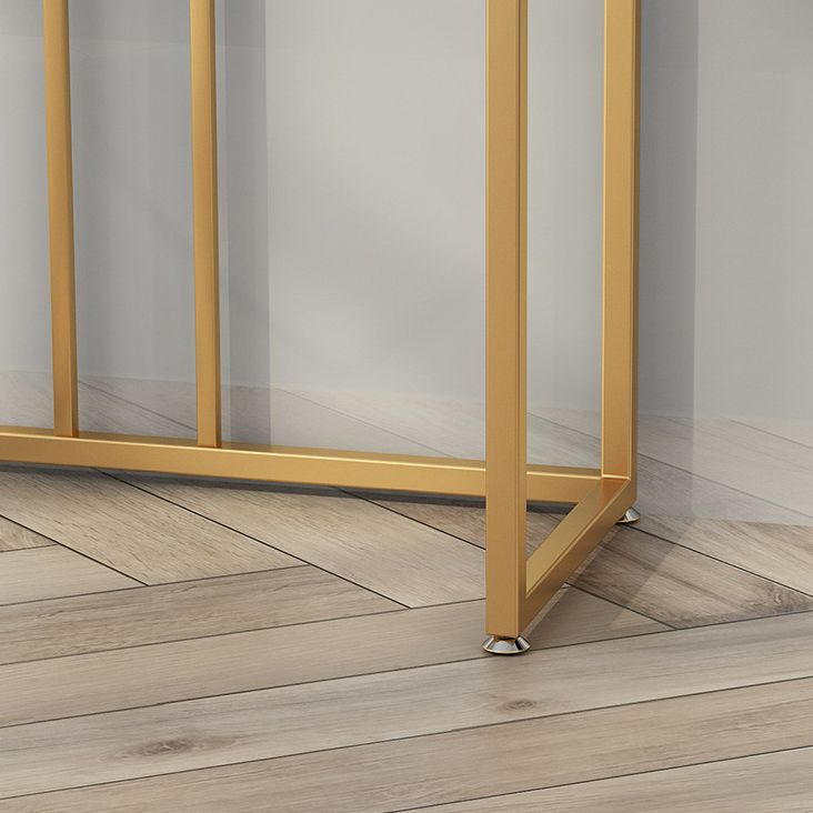 31.5-inch Tall Marble Console Table Modern 1-shelf Accent Table for Hall