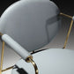 Contemporary Upholstered Dining Chairs Kitchen Dining Arm Chair in Grey
