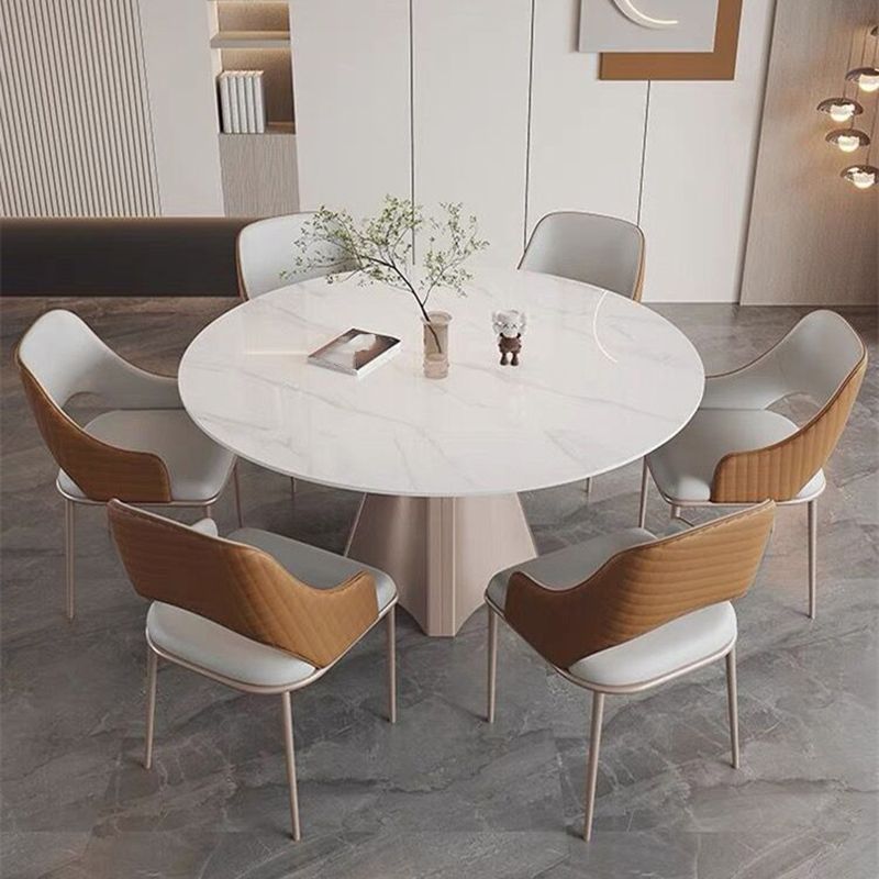 ダイニングルームグラマーサイドチェアフェイクレザーチェア付き布張り